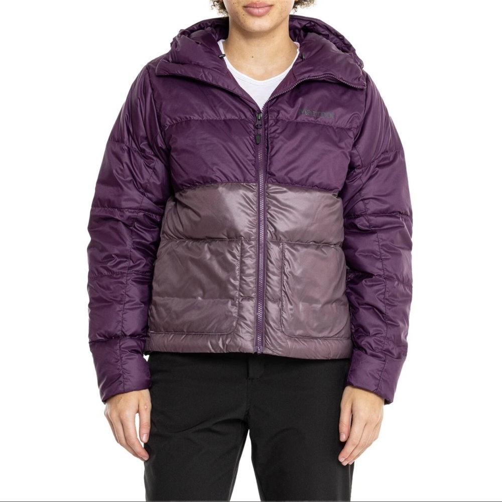 MARMOT Guides Down Women Size Large Jacket Purple Fig/Hazy NEW $275